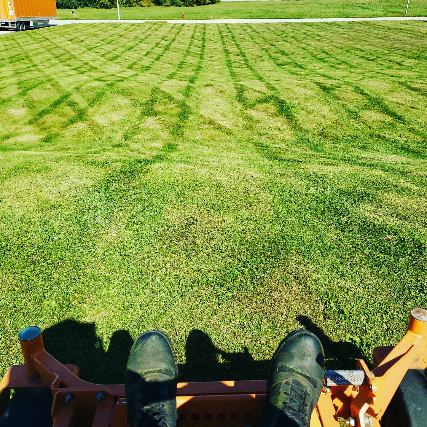 mowing